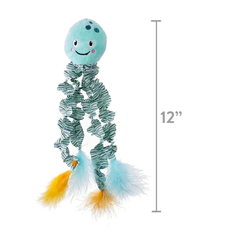 (2 pack) Jellyfish Teaser Cat Toy with Catnip, 18"