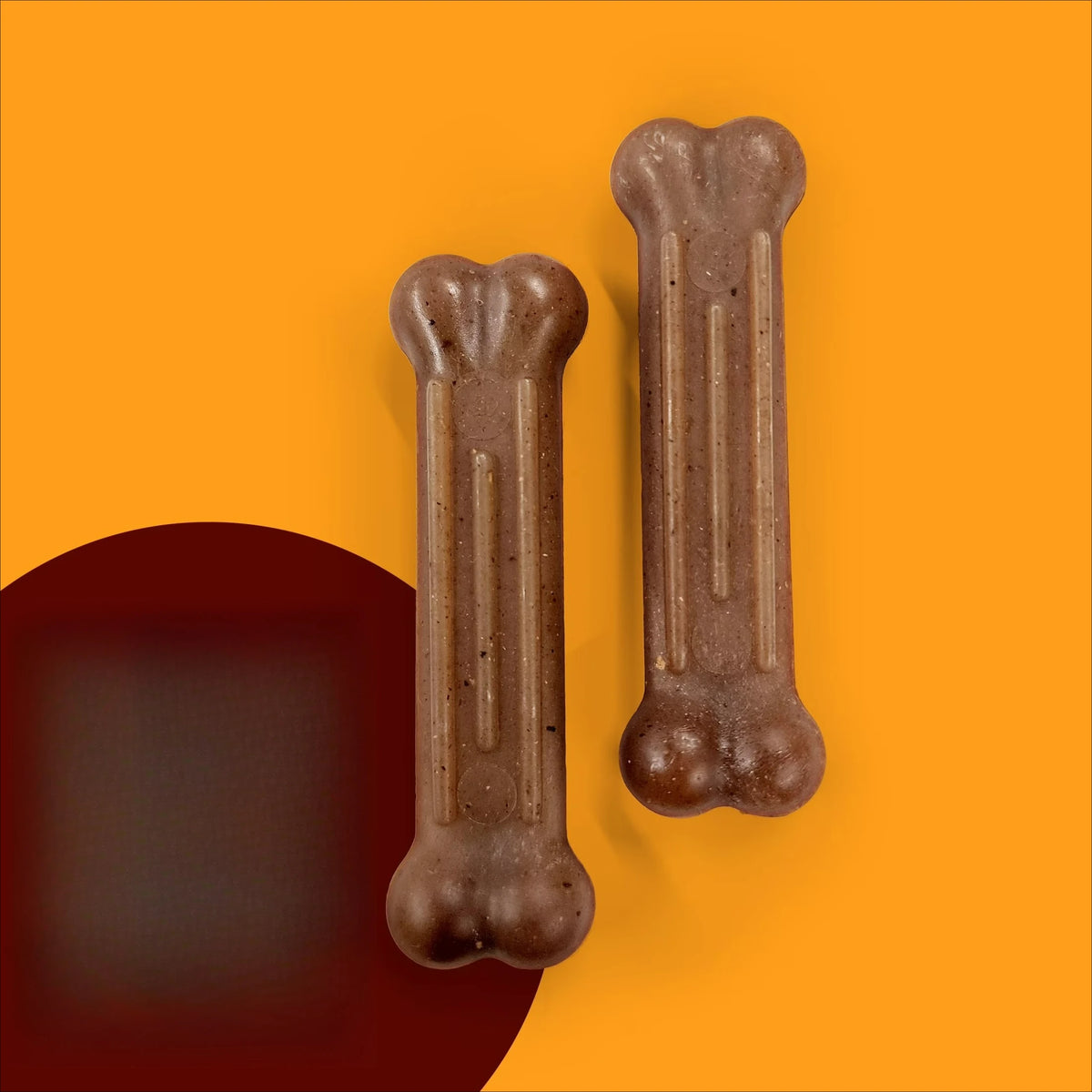 Strong Chew Textured Bone Dog Toy, Dog Chew Toy, Made With Real Beef & Chicken, X-Small, 2-Pack