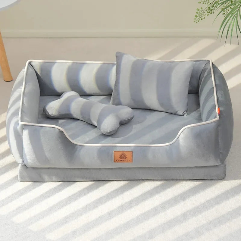 Four Seasons Universal Cat Kennel Dog Bed Super Soft Fabric Sleeping Mats Detachable Bottom Design Pet Mat Pet Sofa Supplies