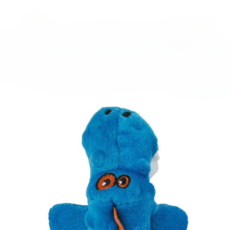 Gators Squeaky Plush Dog Toy, Chew Guard Technology, Blue, Mini