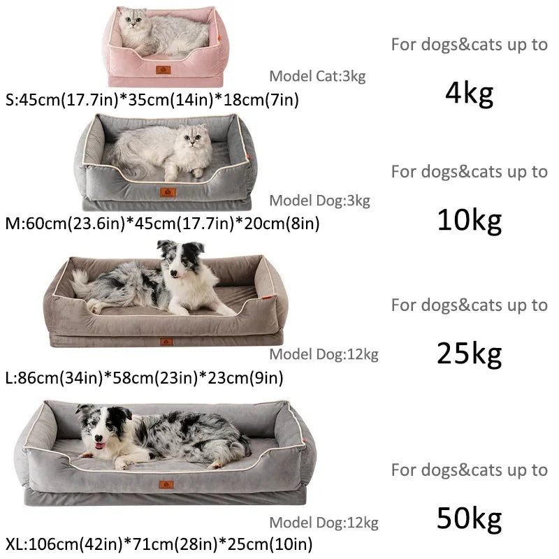 Four Seasons Universal Cat Kennel Dog Bed Super Soft Fabric Sleeping Mats Detachable Bottom Design Pet Mat Pet Sofa Supplies