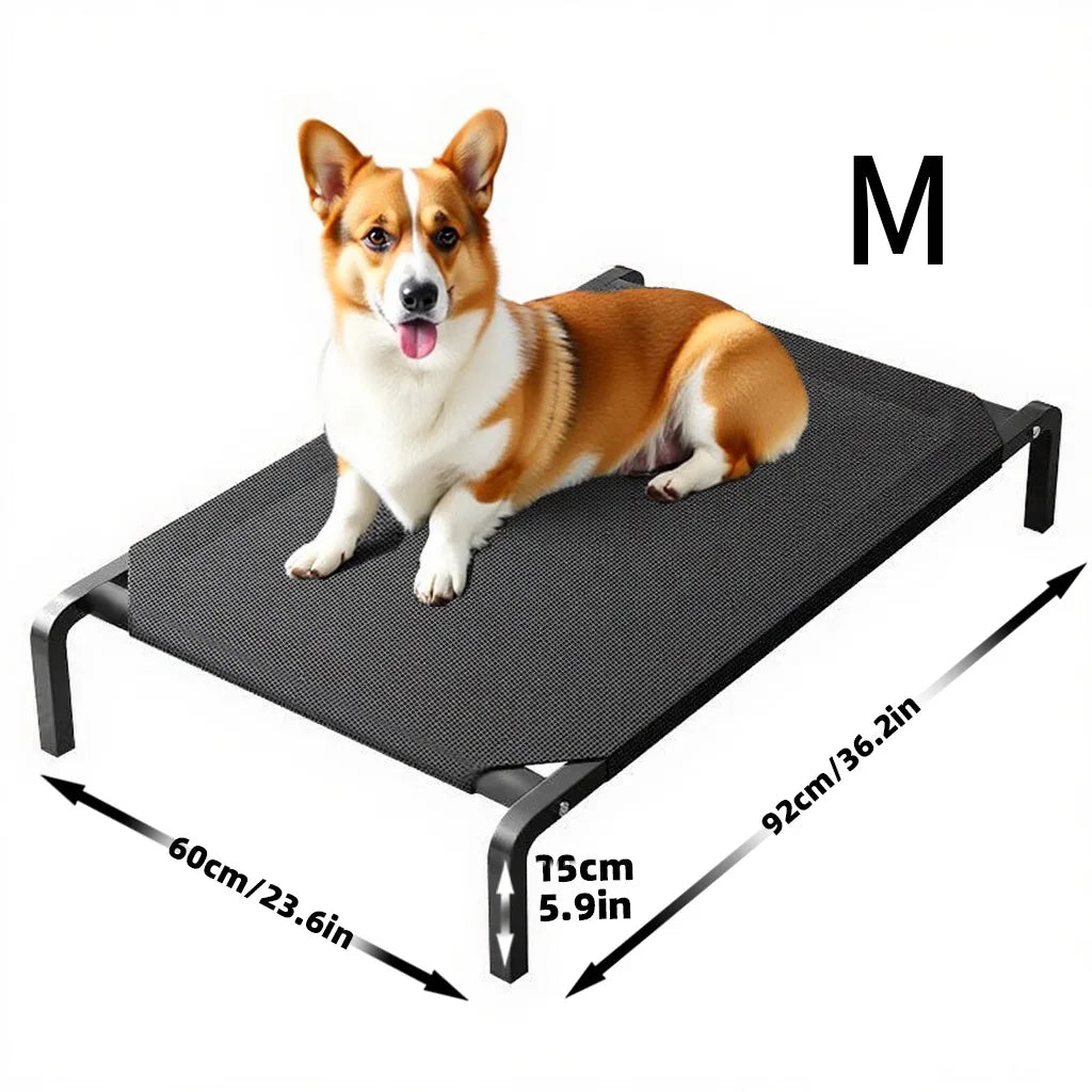 Elevated Dog Bed All Seasons Breathable Waterproof Pet Bed Removable Washable Raised Cot for Small Medium Large Dogs
