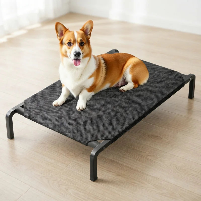 Elevated Dog Bed All Seasons Breathable Waterproof Pet Bed Removable Washable Raised Cot for Small Medium Large Dogs