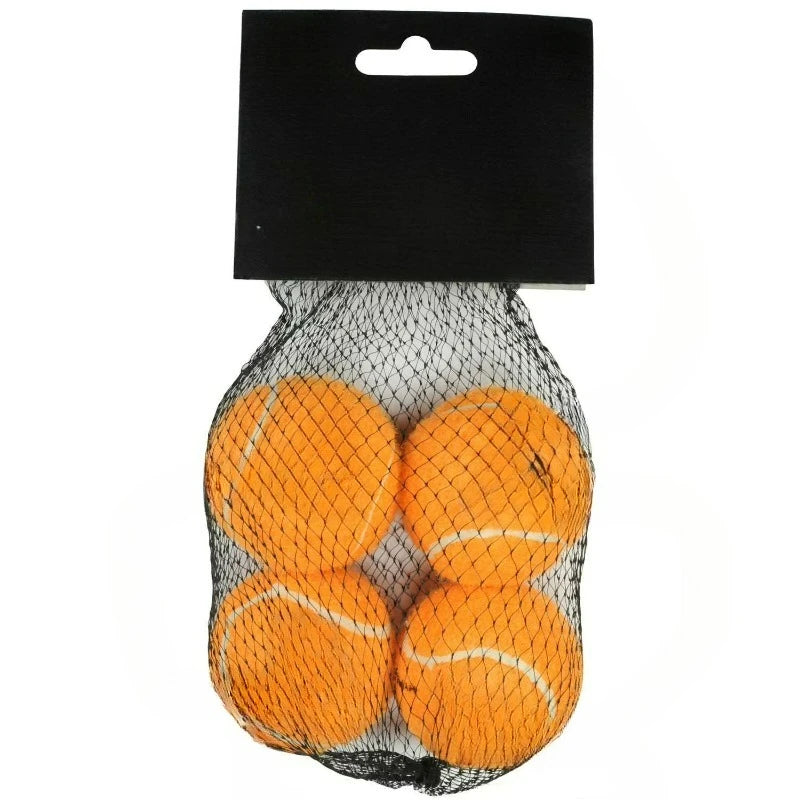 Replacement Mini Tennis Balls Dog Toy Safe on Dog's Teeth, Pack of 4, Orange, Mini