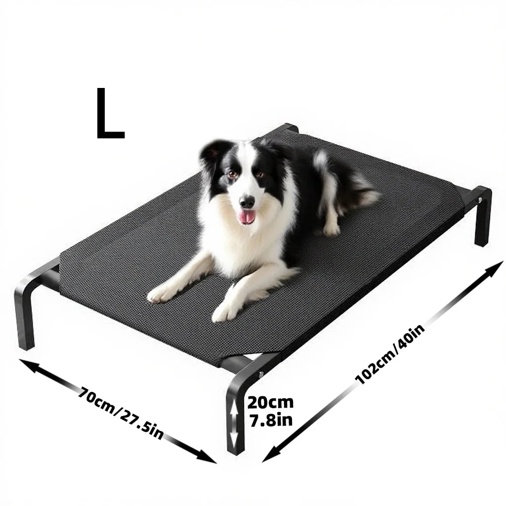 Elevated Dog Bed All Seasons Breathable Waterproof Pet Bed Removable Washable Raised Cot for Small Medium Large Dogs