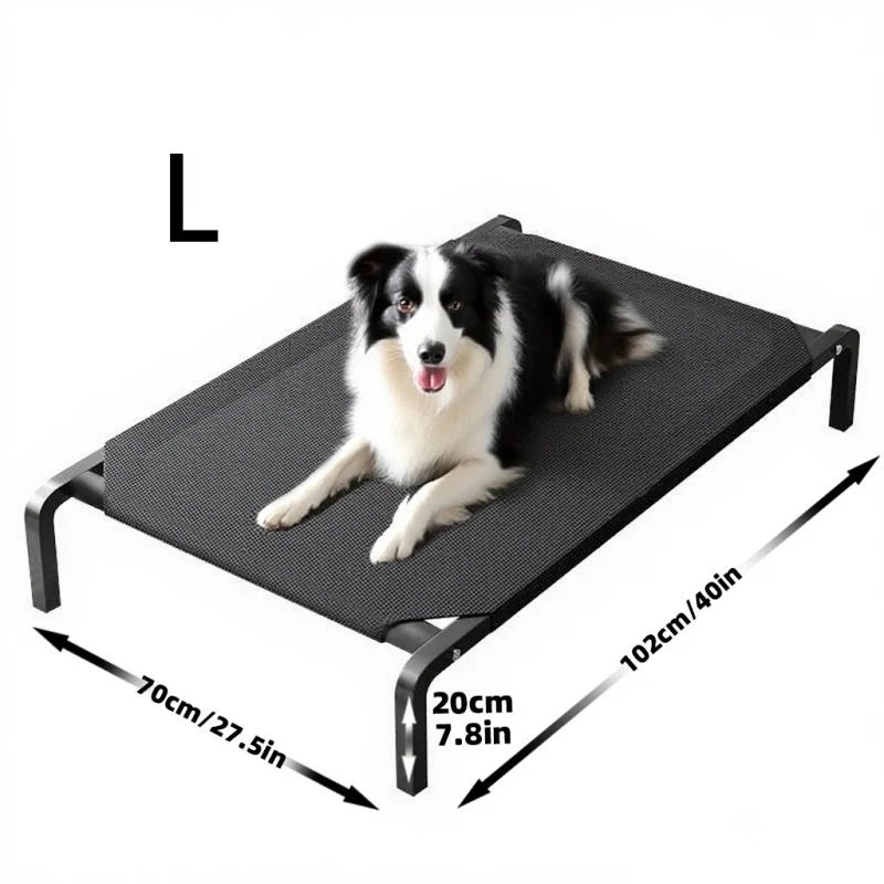 Elevated Dog Bed All Seasons Breathable Waterproof Pet Bed Removable Washable Raised Cot for Small Medium Large Dogs