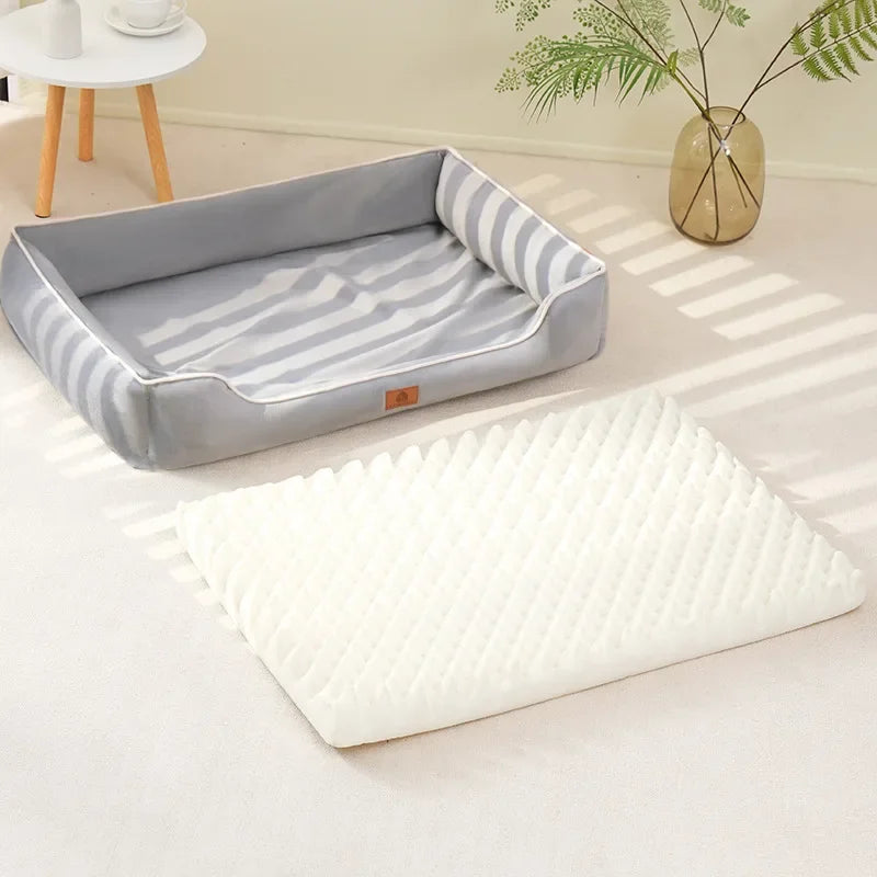 Four Seasons Universal Cat Kennel Dog Bed Super Soft Fabric Sleeping Mats Detachable Bottom Design Pet Mat Pet Sofa Supplies