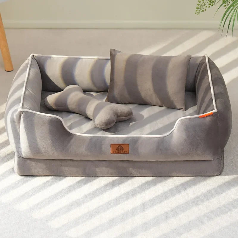 Four Seasons Universal Cat Kennel Dog Bed Super Soft Fabric Sleeping Mats Detachable Bottom Design Pet Mat Pet Sofa Supplies