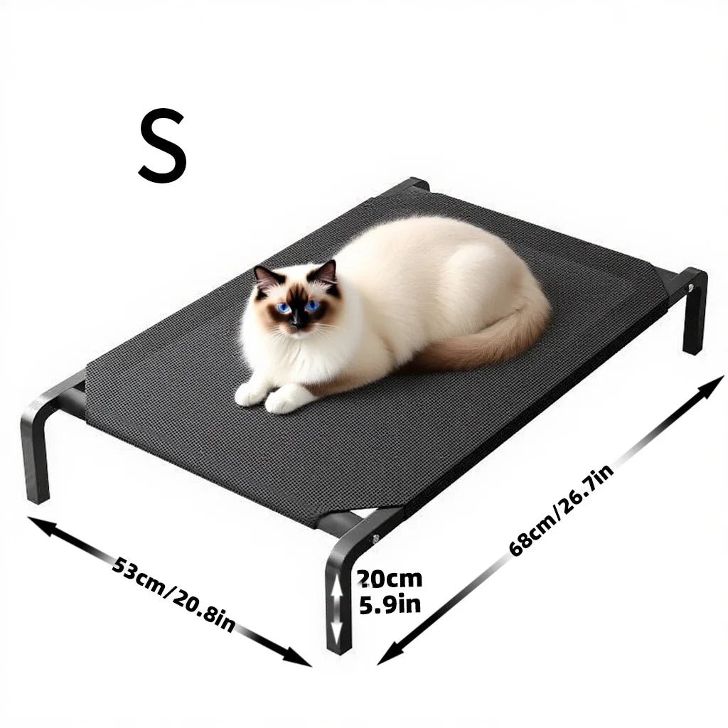 Elevated Dog Bed All Seasons Breathable Waterproof Pet Bed Removable Washable Raised Cot for Small Medium Large Dogs