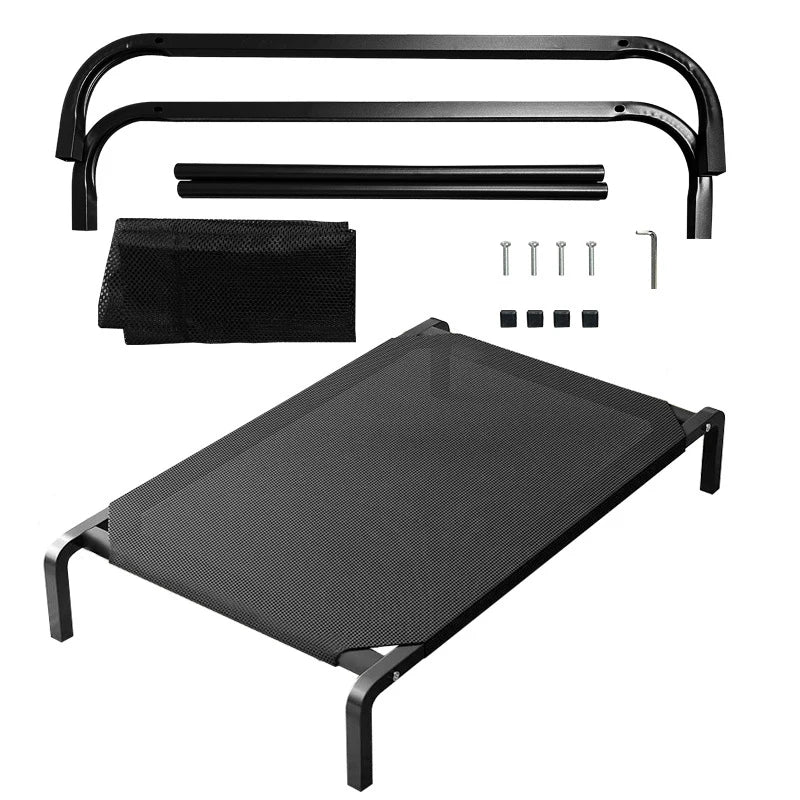 Elevated Dog Bed All Seasons Breathable Waterproof Pet Bed Removable Washable Raised Cot for Small Medium Large Dogs