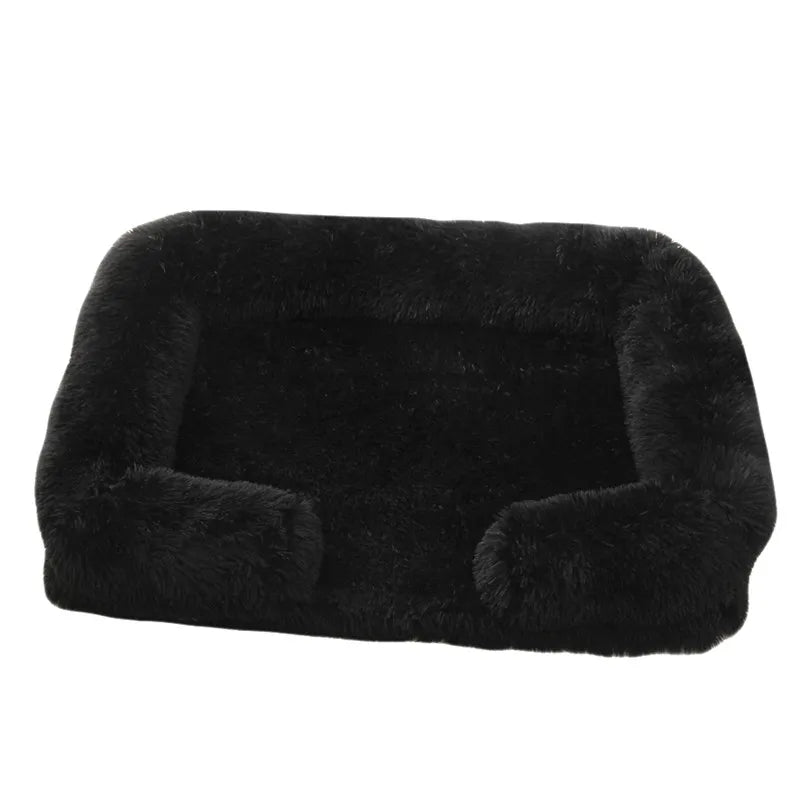 Dog Bed Dog Plush Pet Bed Winter Thickened Pad Dog Sleeping Bed Sofa Removable Pad Dog Small Large Dog Square Kennel