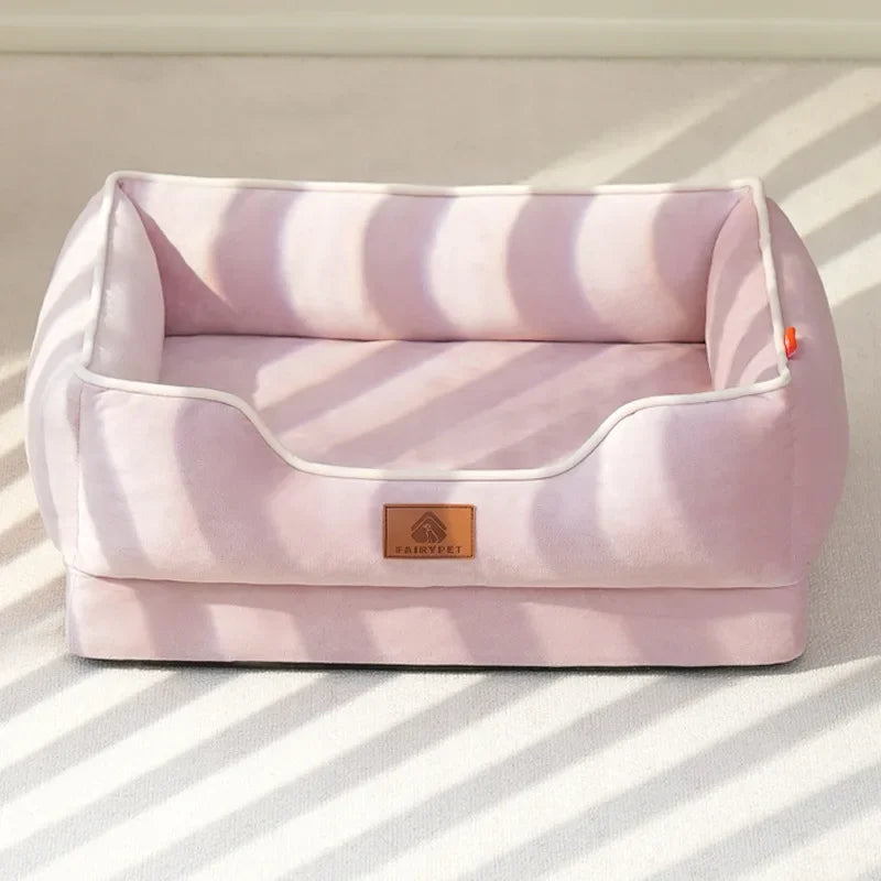 Four Seasons Universal Cat Kennel Dog Bed Super Soft Fabric Sleeping Mats Detachable Bottom Design Pet Mat Pet Sofa Supplies